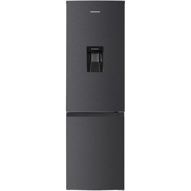 Heinner HCNF-HM291INVDGWDE++ Koel-vriescombinatie Antraciet – 291 L – No Frost met Waterdispenser – Vrijstaand