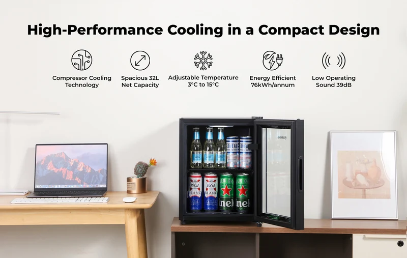 Subcold Cave35-G Glass Door Beer Fridge - Refurbished