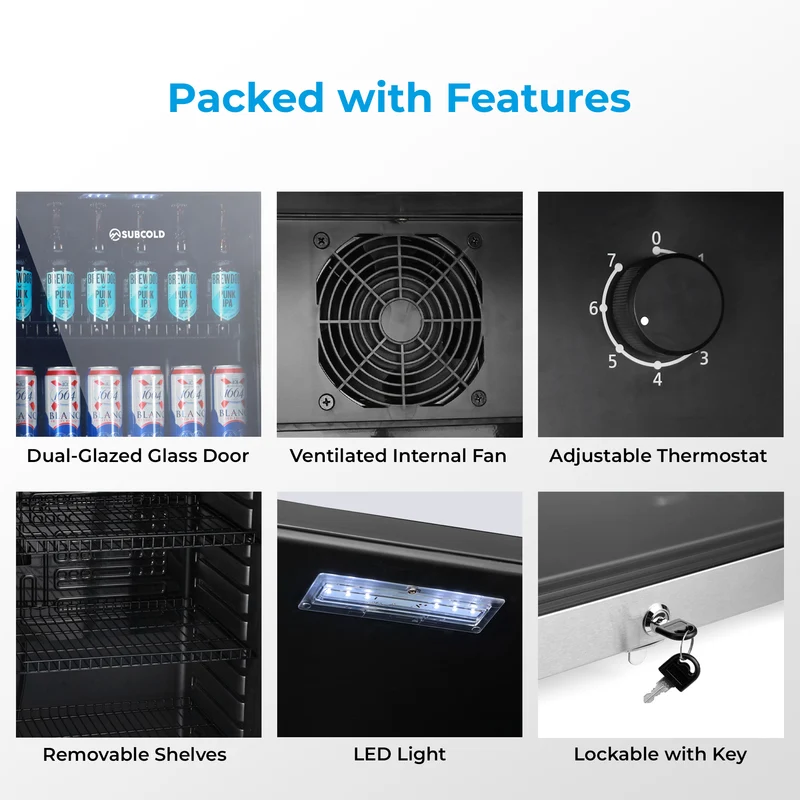 Subcold Maxi250 Tall Drinks Fridge Stainless Steel | Refurbished