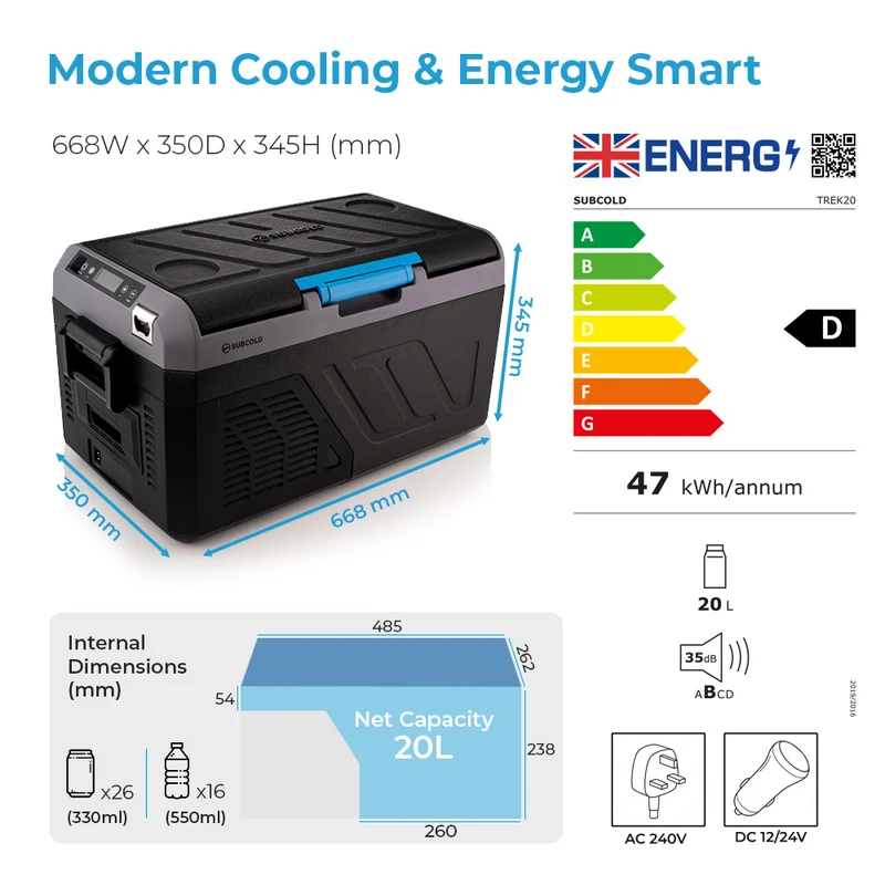 Subcold Trek20 Portable Car Fridge | Refurbished