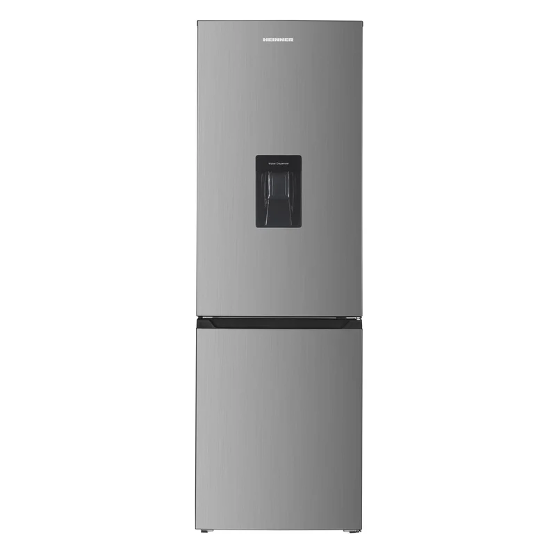 Heinner HC-HM313XWDE++ Koel-vriescombinatie met Waterdispenser – 313 L – Energieklasse E – Elektronische Bediening met Instelbare Thermostaat – LED-verlichting – Omkeerbare Deur – 5 Jaar Garantie