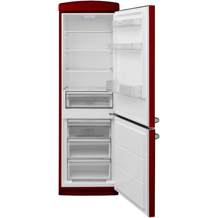 Fram koel-vriescombinatie FC-VRR341BDE – Retro Design – 340 L – LED – Vochtigheidsregeling – Crème