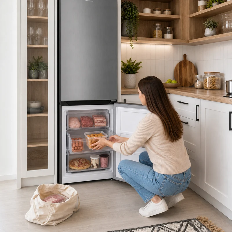 Heinner koel-vriescombinatie HCNF-HM293INVXE 293 L – No Frost – Inverter – RVS – 5 jaar garantie