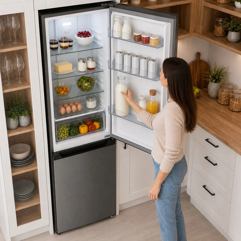 Heinner koel-vriescombinatie HCNF-HM293INVXE 293 L – No Frost – Inverter – RVS – 5 jaar garantie