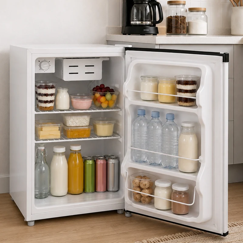 Heinner HMB-M66E minibar koelkast – 66 liter – mechanische thermostaat – omkeerbare deur – wit – 5 jaar garantie