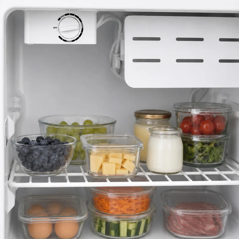 Heinner HMB-M66E minibar koelkast – 66 liter – mechanische thermostaat – omkeerbare deur – wit – 5 jaar garantie