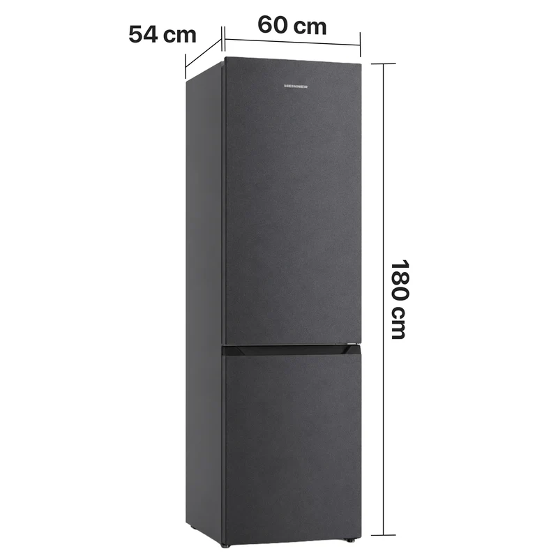 Heinner koel-vriescombinatie HCNF-HM253INVDGE – 253 liter – No Frost – energielabel E – antraciet