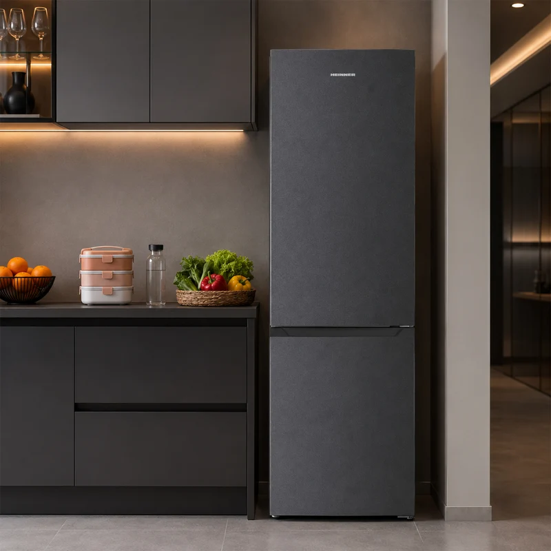 Heinner koel-vriescombinatie HCNF-HM253INVDGE – 253 liter – No Frost – energielabel E – antraciet