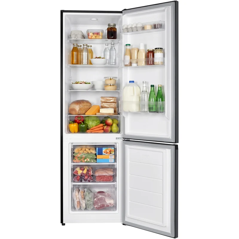 Heinner koel-vriescombinatie HC-HM262DGE – 262 liter – energielabel E – antraciet