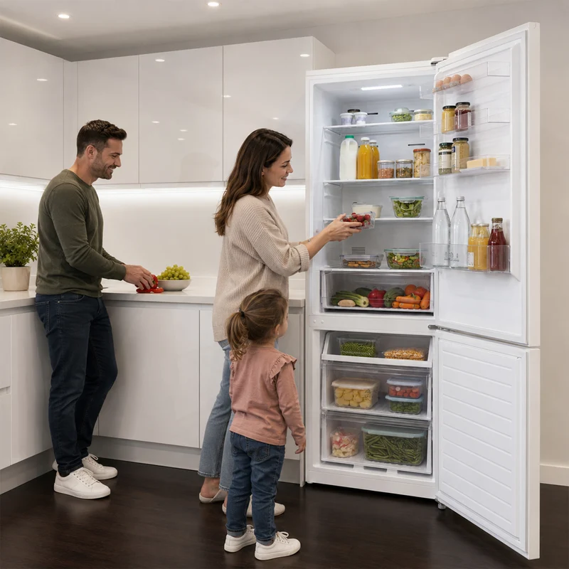 Heinner koel-vriescombinatie HCNF-M435INVE – 435 liter – wit – energielabel E