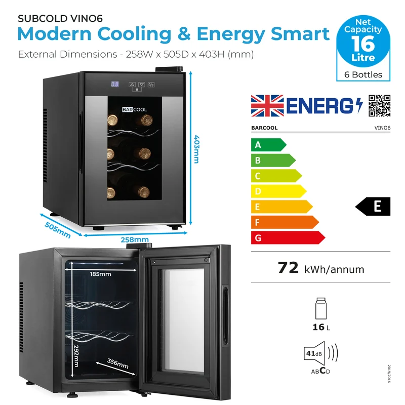 Barcool Vino6 LED Wine Cooler | Refurbished
