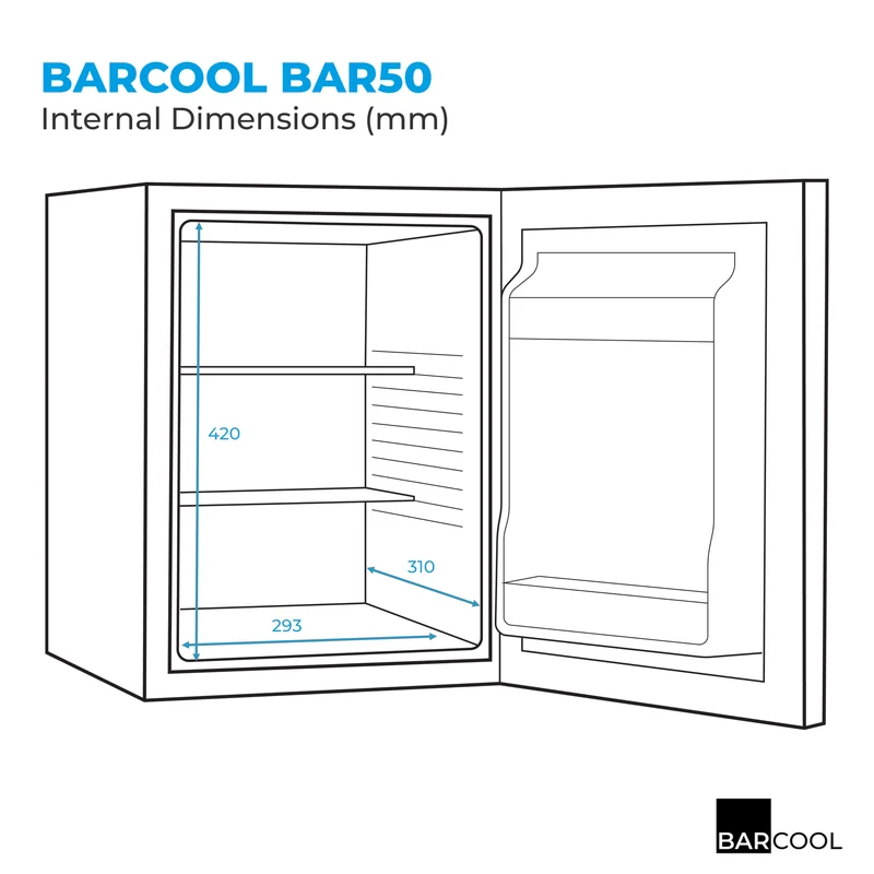 Barcool Bar50 LED Mini Bar Fridge | Refurbished