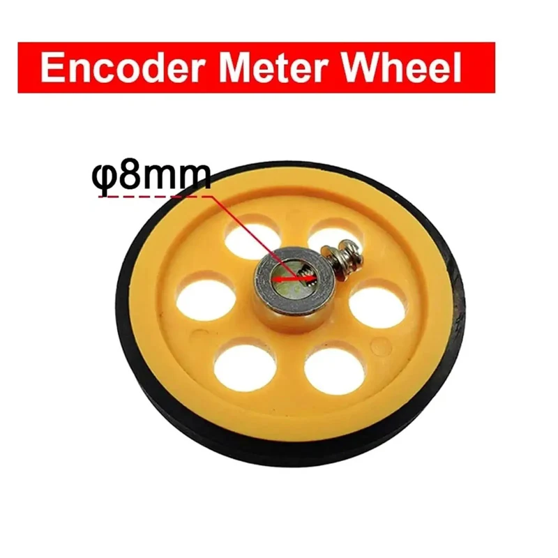 Premium Meter Counting Wheel 200mm Perimeter And 8mm Bore For Precise Length Measurement And Ranging Encoder Work. Synchronous Rotary Design For Smooth Surface Grip. Pro Grade Tough Jobsite Tool Delivering No Sweat Measurements For Real Focus.