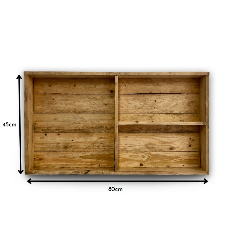 Rustic Wooden Bar Shelving Unit for Pub Shed & Garden Pub
