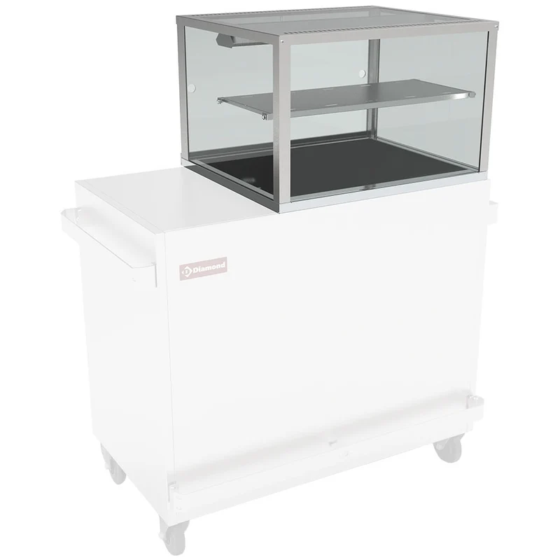 Wärmevitrine, Bain-Marie 2x GN 1/1 Panorama - VBME-2X