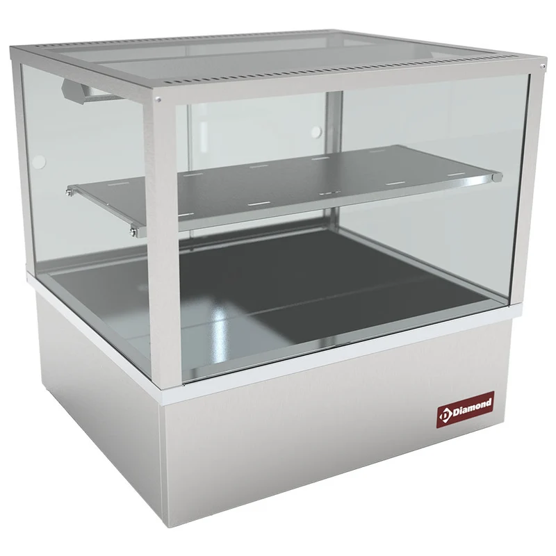 Wärmevitrine, Bain-Marie 2x GN 1/1 Panorama - VBE-211/N