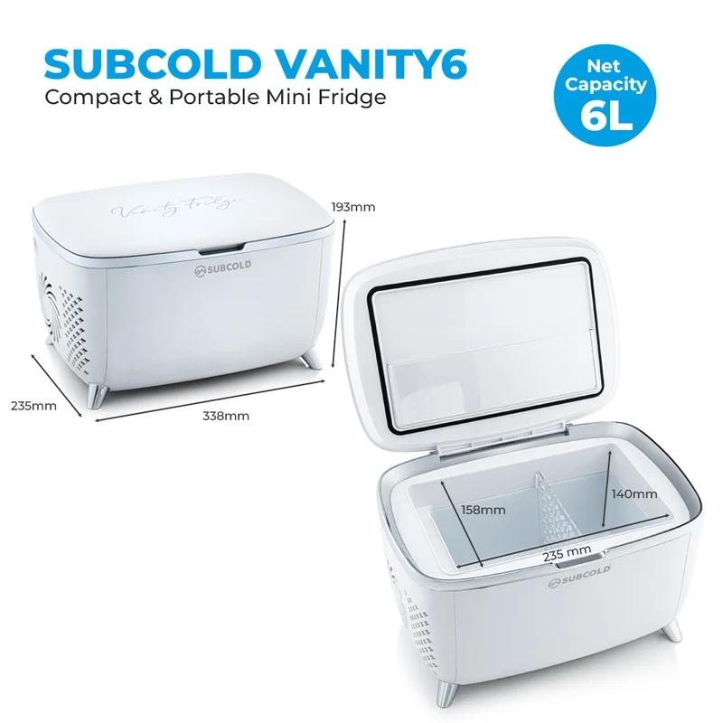 Subcold Vanity 6L Cosmetic Fridge
