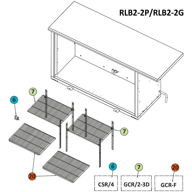Verchromter Boden Grill RLB… - GCR-F