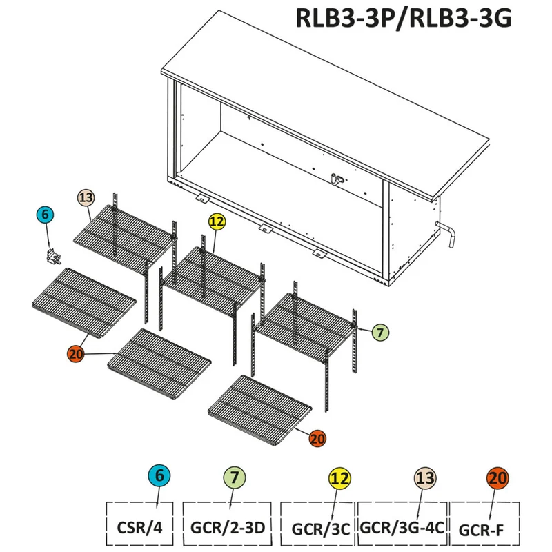 Verchromter Boden Grill RLB… - GCR-F