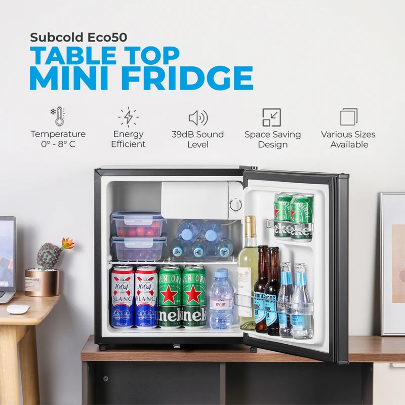Subcold Eco50 Mini Fridge - Black | Refurbished