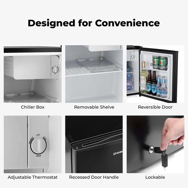 Subcold Eco50 Mini Fridge - Black | Refurbished
