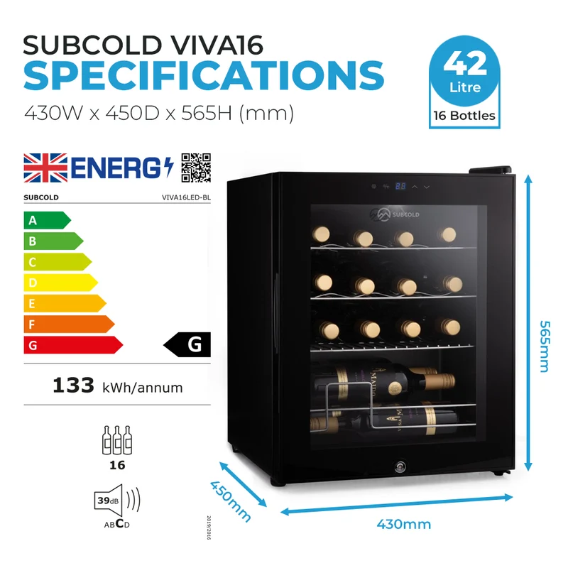 Subcold Viva16 LED Wine Cooler