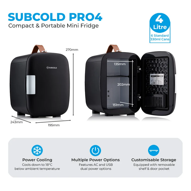 Subcold Pro 4L Mini Fridge