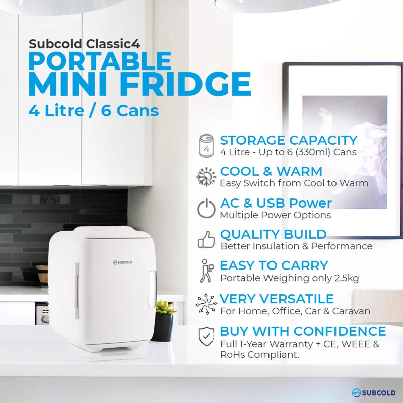 Subcold Classic 4L Mini Fridge