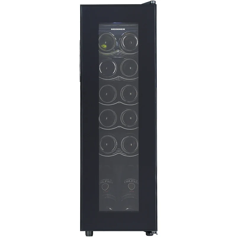 Heinner HRV-A45DRM12 wijnkoelkast – 45 liter – 12 flessen – metalen leggers