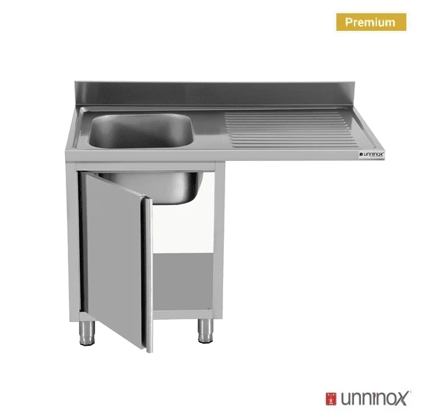 Spülbecken-Einheit 120x70xH85 Becken links