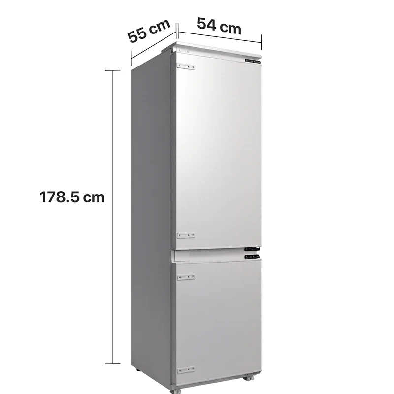 Heinner HC-BIM271INVE inbouw koel-vriescombinatie – 271 L – SuperCool & SuperFreeze – energielabel E