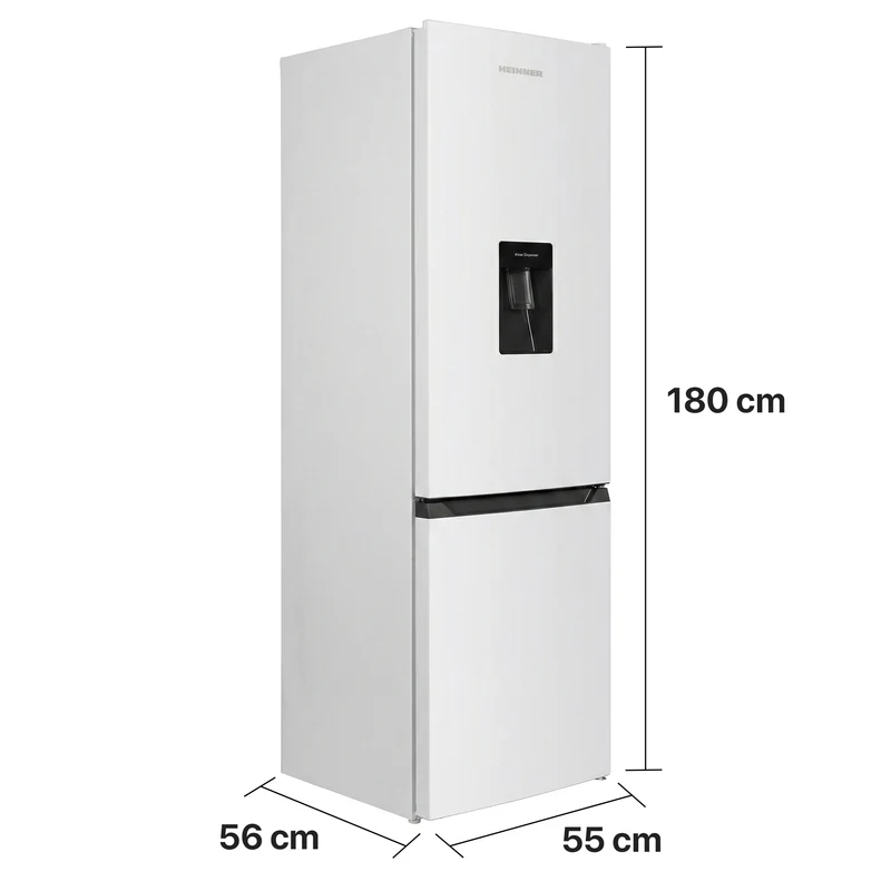 Heinner HC‑HM260INVWDD Koel-vriescombinatie 260 L – Waterdispenser