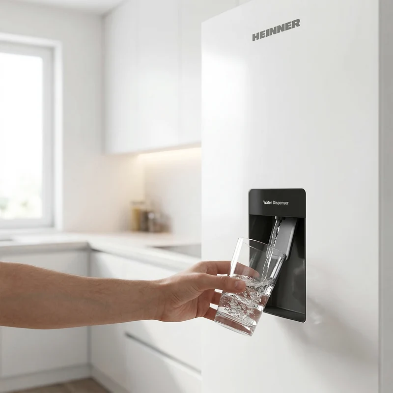 Heinner HC‑HM260INVWDD Koel-vriescombinatie 260 L – Waterdispenser