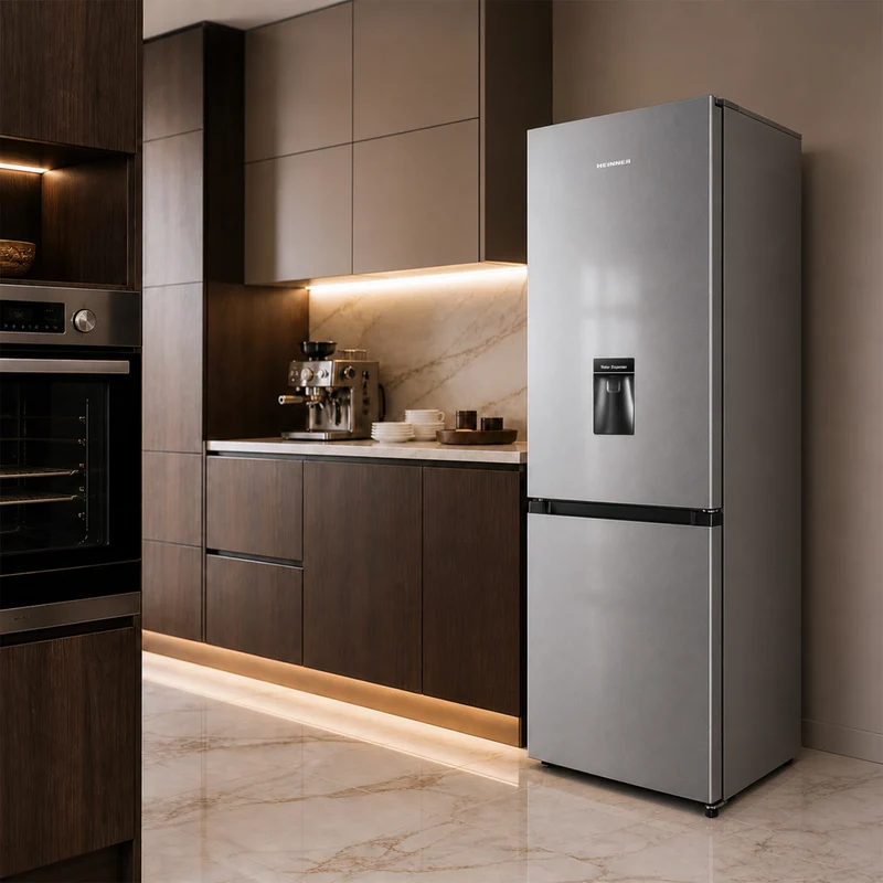 Heinner koel-vriescombinatie HC-HS268SWDE – 268 liter – waterdispenser – energielabel E