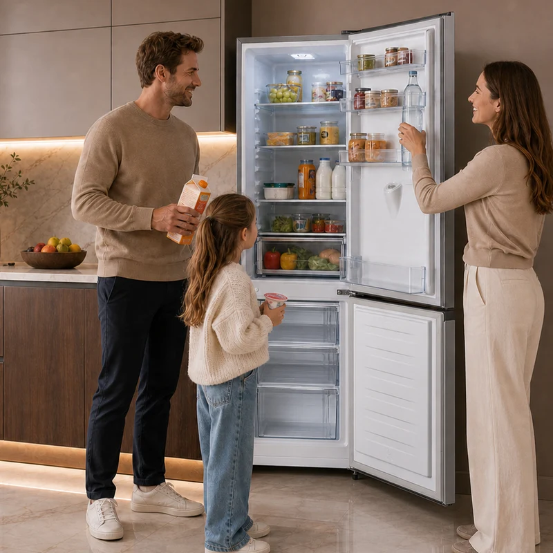 Heinner koel-vriescombinatie HC-HS268SWDE – 268 liter – waterdispenser – energielabel E