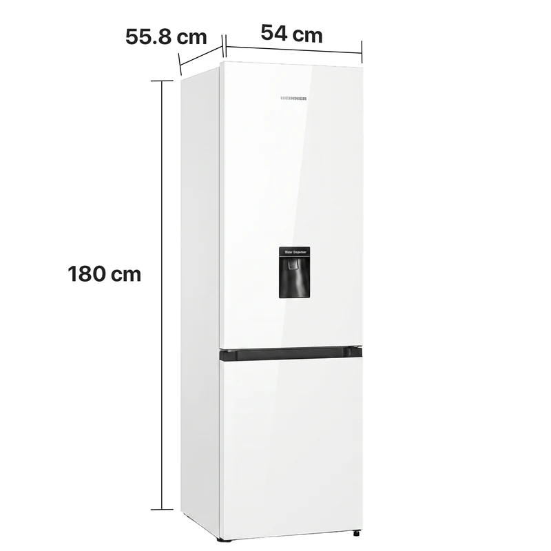 Heinner HC-HS268WDE koel-vriescombinatie 268 liter – waterdispenser