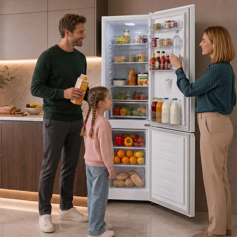 Heinner HC-HS268WDE koel-vriescombinatie 268 liter – waterdispenser