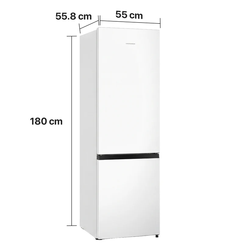 Heinner koel-vriescombinatie HC-HS269E – 269 liter – LED-verlichting – energielabel E