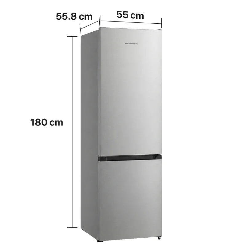 Koel-vriescombinatie Heinner HC-HS269SE – 269 L – LED-verlichting – energielabel E