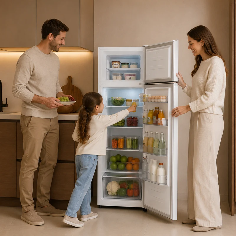 Heinner koel-vriescombinatie HF-HS243E – 243 liter – LED-verlichting – energielabel E