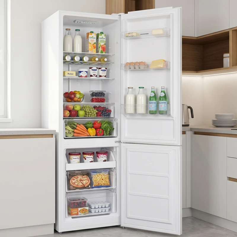 Heinner HCNF-HM326INVD koel-vriescombinatie – 326 liter – No Frost