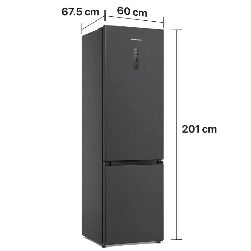 Heinner HCNF-HM377INVDGHC koel-vriescombinatie – 377 liter – No Frost – inverter compressor