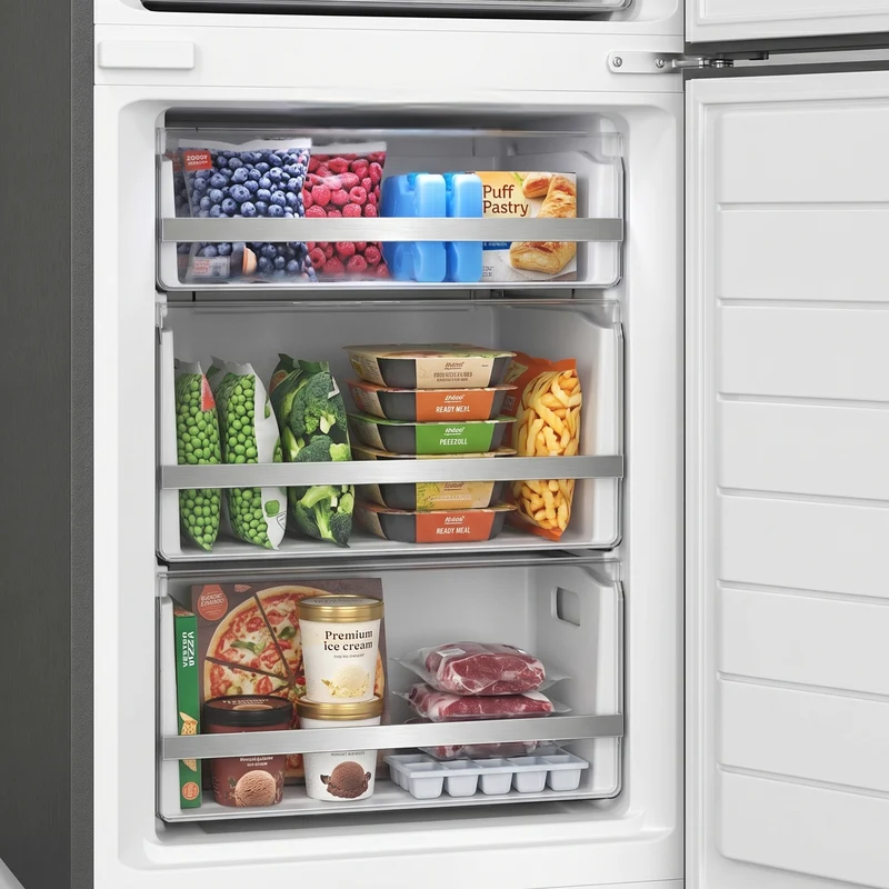 Heinner HCNF-HM377INVDGHC koel-vriescombinatie – 377 liter – No Frost – inverter compressor