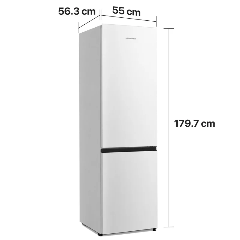 Heinner HCNF-HS255E koel-vriescombinatie – 255 liter – Full No Frost – energielabel E