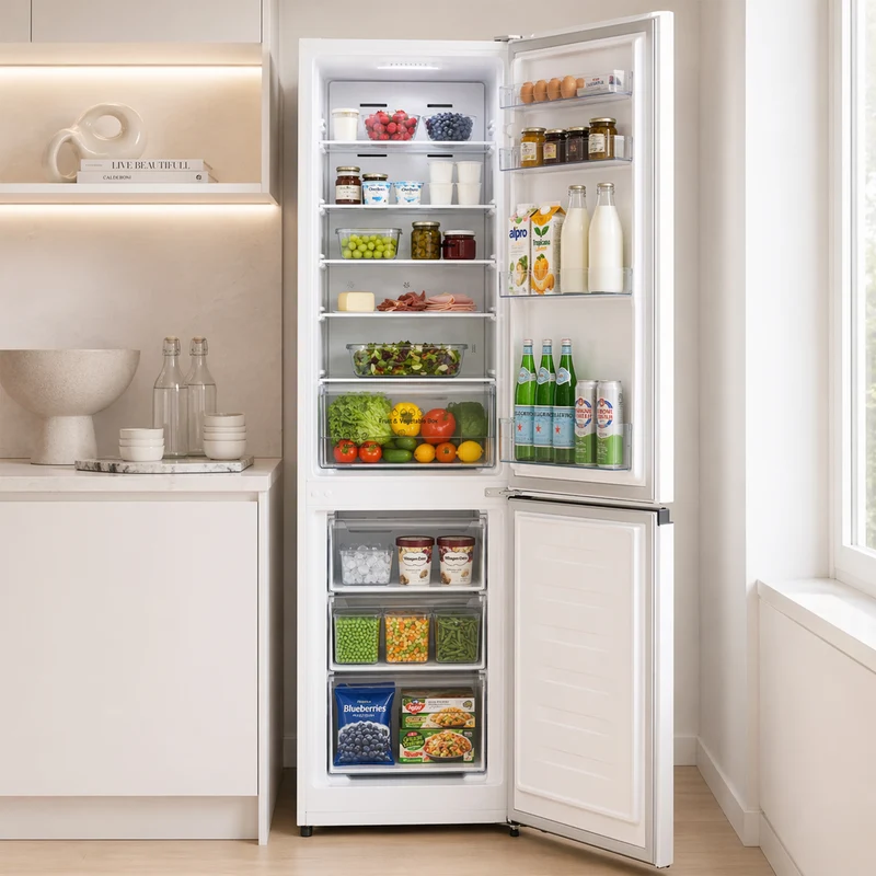 Heinner HCNF-HS255E koel-vriescombinatie – 255 liter – Full No Frost – energielabel E