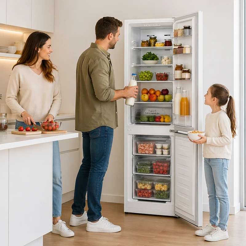 Heinner HCNF-HS255E koel-vriescombinatie – 255 liter – Full No Frost – energielabel E