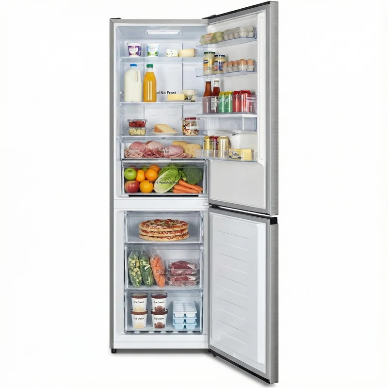 Heinner HCNF-HS304XWDE koel-vriescombinatie – 304 L – Full No Frost – waterdispenser – energielabel E