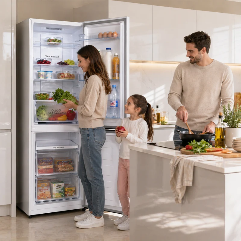 Heinner koel-vriescombinatie HCNF-HS304E – 304 liter – Full No Frost – energielabel E