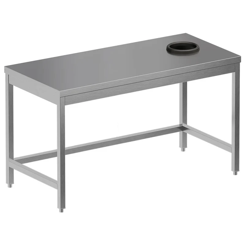 Abräumtisch mit Abfallloch - TS1470-ST5