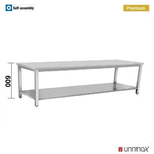 Arbeitstisch 700 Niedrigmodell, Höhe 600mm – 180x70xH60cm
